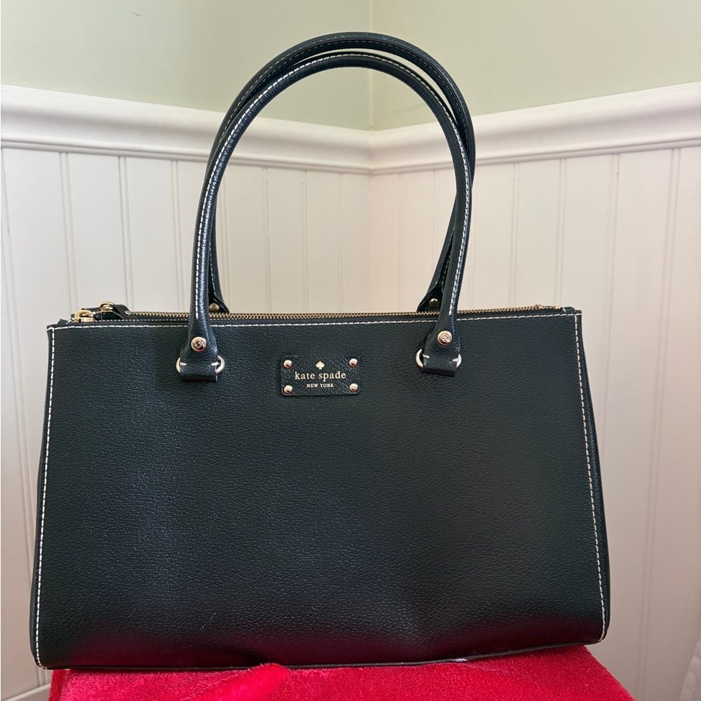 Kate Spade Black Leather Satchel